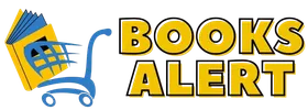 Logo with a book and shopping cart icon next to the text 'Books Alert'.