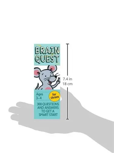 Brain Quest for Threes Q&A Cards: 300 Questions and Answers to Get a Smart Start.