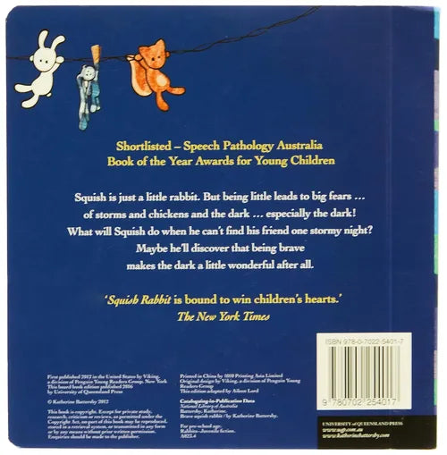 Book cover with text and illustrations of animals on a blue background