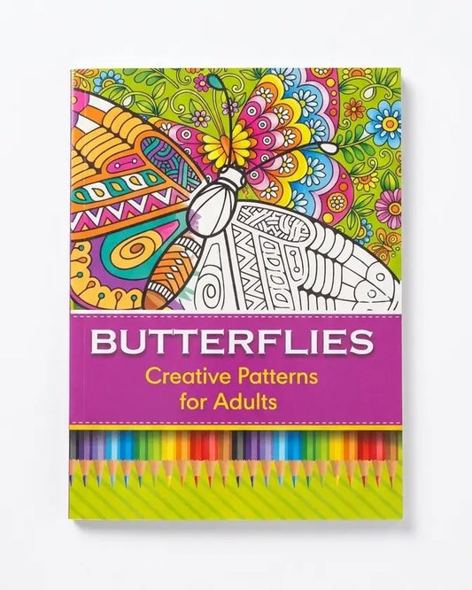 Butterflies: Creative Patterns for Adults Colouring Book