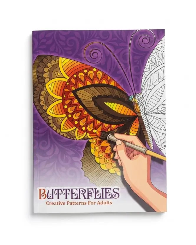 Butterflies: Creative Patterns for Adults Colouring Book