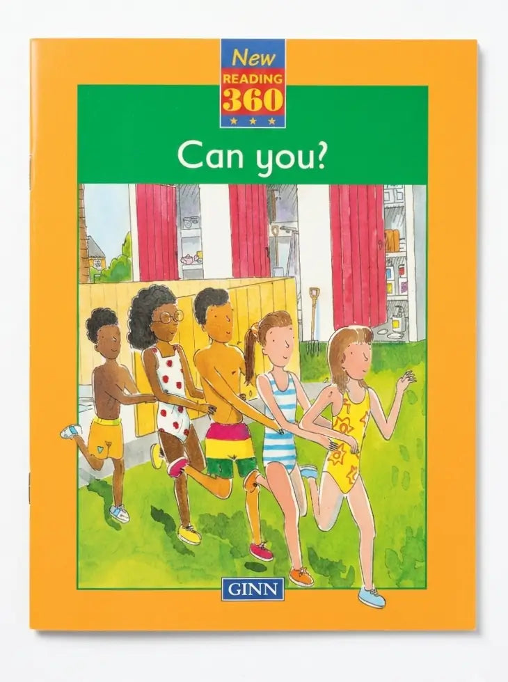 Book cover of 'Can you?' from New Reading 360 series by GINN with children playing in a classroom.