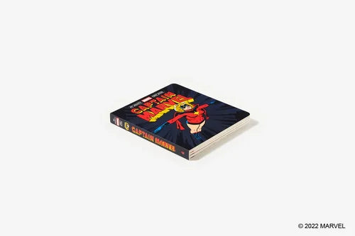 Captain Marvel comic book on a white background