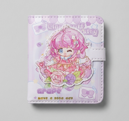 Cloudpuff Pastry Mini Binder Journal – Cute Anime Notebook & Diary Collection for Girls