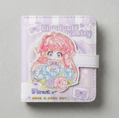 Cloudpuff Pastry Mini Binder Journal – Cute Anime Notebook & Diary Collection for Girls