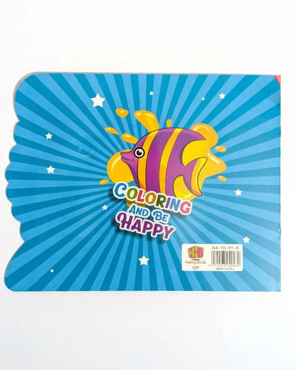 Coloring and Be Happy – Sea Animals Coloring Book for Kids