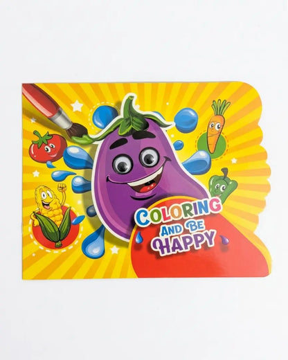 Coloring and Be Happy – Vegetable Coloring Book for Kids