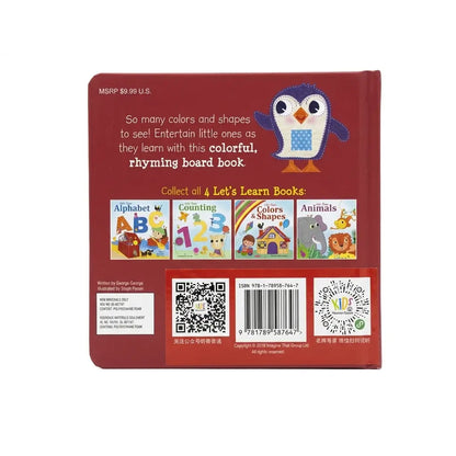 Let's Learn Colors and Shapes - Little Hippo Books - Children's Padded Board Book