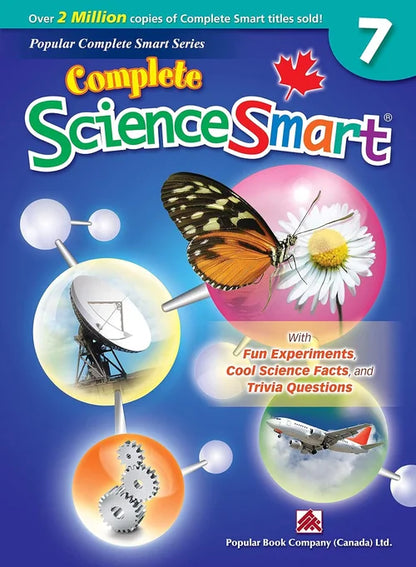 Book cover of 'Complete Science Smart' series with scientific imagery and text.