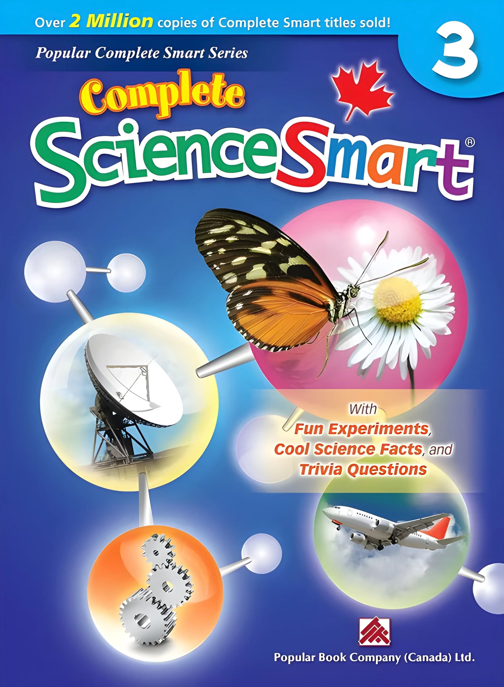 Book cover of 'Complete Science Smart' series, book 3, with scientific imagery and text.