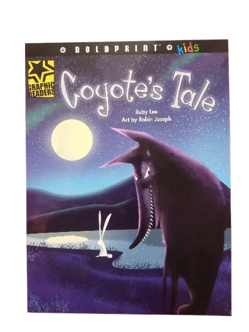 Book cover of 'Coyote's Tale' with a coyote and moon illustration.
