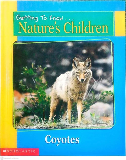 Book cover of 'Coyotes' from the series 'Getting To Know Nature's Children' by Scholastic