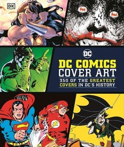 Collage of various DC Comics cover art with the title 'DC Comics Cover Art' on a black background.