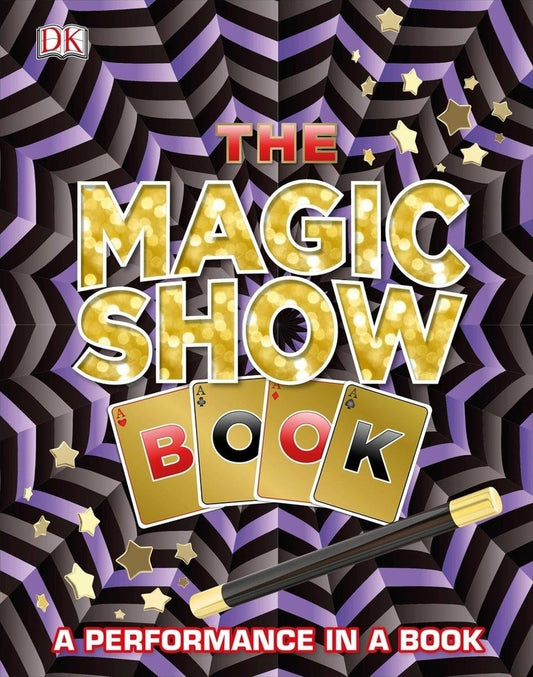 Book cover of 'The Magic Show Book' with a colorful design and title text.