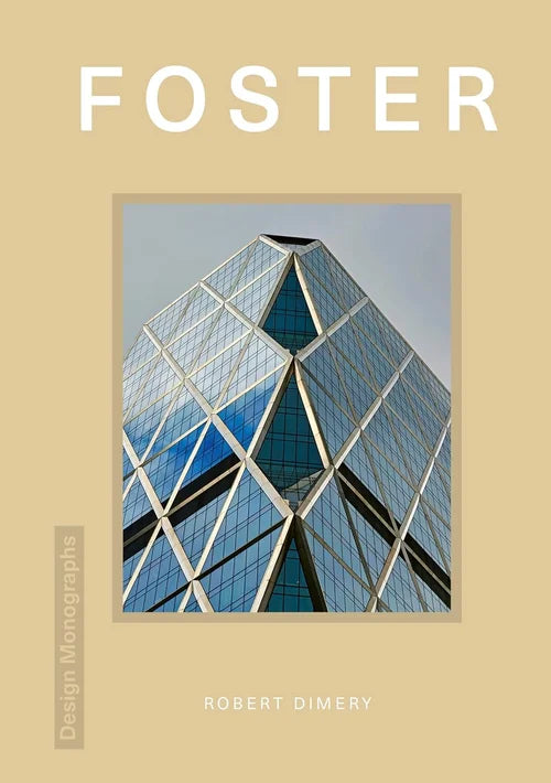 Book cover with architectural image and 'Foster' text on a beige background