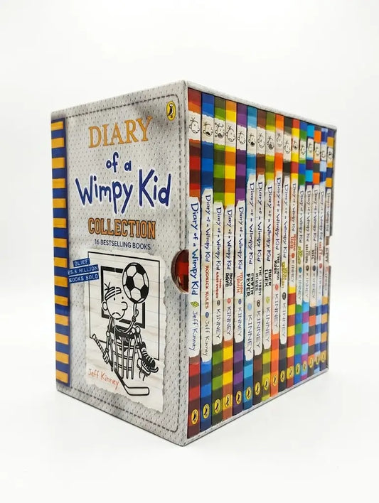 Penguin's Diary of a Wimpy Kid Collection boxed set containing 11 bestselling books, shown on a clean white background.