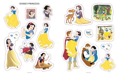Set of Disney Princess stickers featuring Snow White in various poses and scenes.