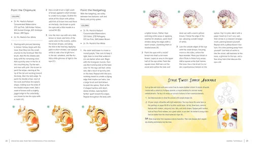 Instructional page from a craft book with diagrams and text on making a figurine.