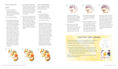 Instructional page from a craft book with diagrams and text on making a figurine.