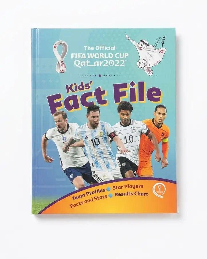 FIFA World Cup Qatar 2022 Kids' Fact File Football Facts & Players Book for Kids