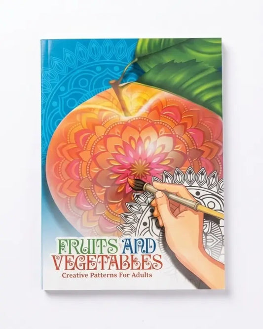 Fruits and Vegetables: Creative Patterns for Adults Colouring Book