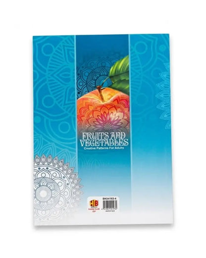 Fruits and Vegetables: Creative Patterns for Adults Colouring Book
