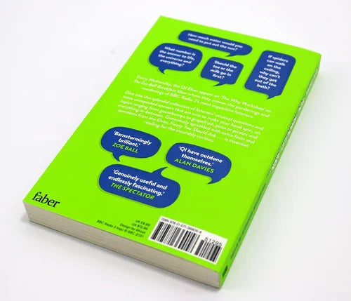 Green book cover with text and reviews on a white background