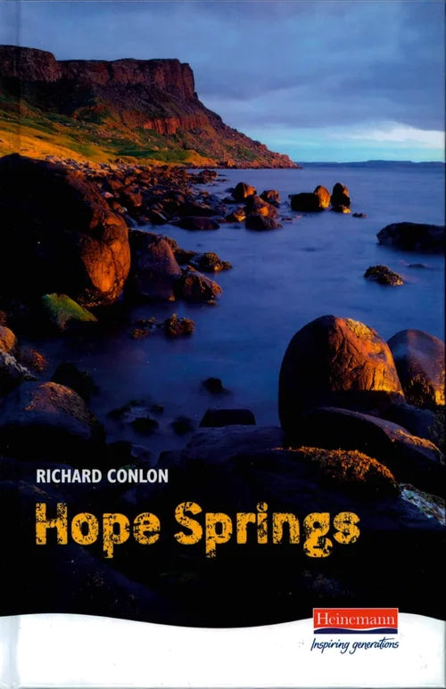 Book cover of 'Hope Springs' by Richard Conlon with a scenic landscape on the cover.
