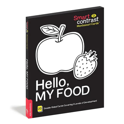 Smart contrast Montessori Cards(R) Hello, My Food