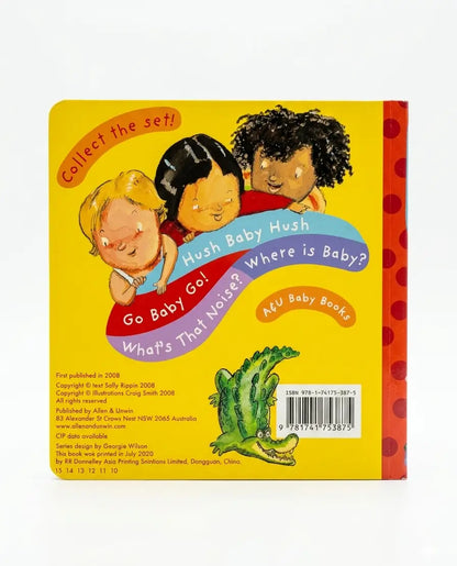 Book cover with illustrations of children and text on a yellow background