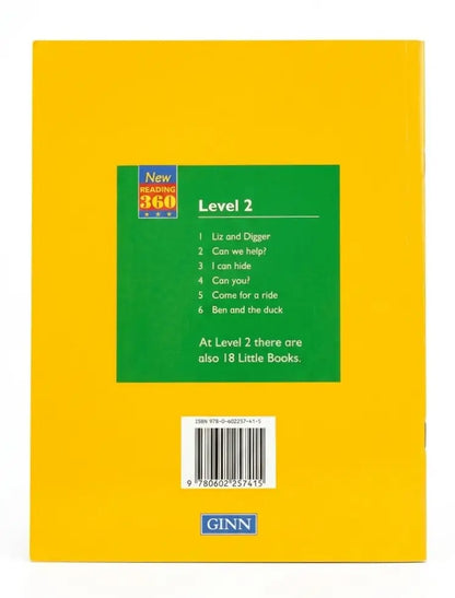 Yellow book cover with green label and Ginn logo