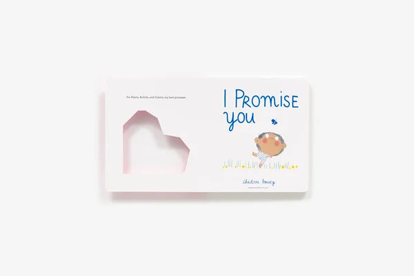 Card with heart-shaped cutout and 'I Promise You' text on a white background
