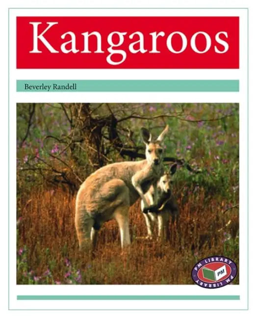 Book cover of 'Kangaroos' by Beverley Randell with a kangaroo and joey illustration.