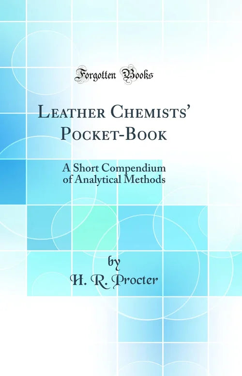 Cover of 'Leather Chemists' Pocket-Book' with blue geometric pattern