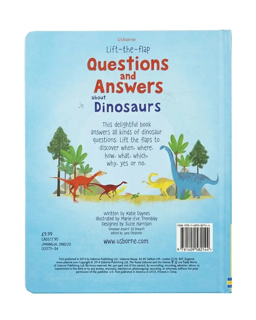 Lift-the-flap Questions and Answers about Dinosaurs