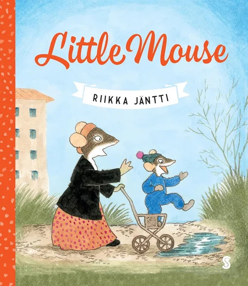 Book cover of 'Little Mouse' by Riikka Jantti with illustrations of two mice.