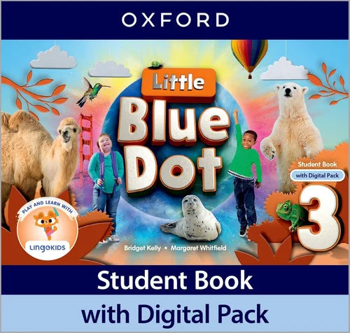 Oxford Little Blue Dot Student Book with Digital Pack cover featuring animals and children.