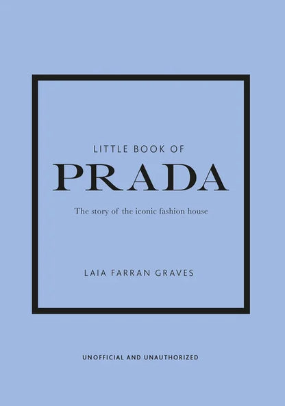 Book cover of 'Little Book of Prada' by Laia Farran Graves on a light blue background