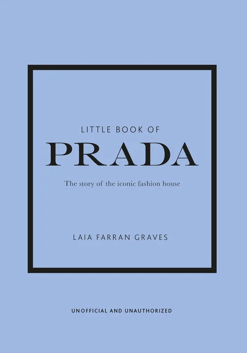 Book cover of 'Little Book of Prada' by Laia Farran Graves on a light blue background