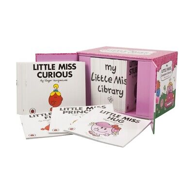 A boxed children's book set titled 'Little Miss My Complete Collection'. The set includes several books with visible titles like 'Little Miss Curious', 'Little Miss Prince', and 'Little Miss Library'.