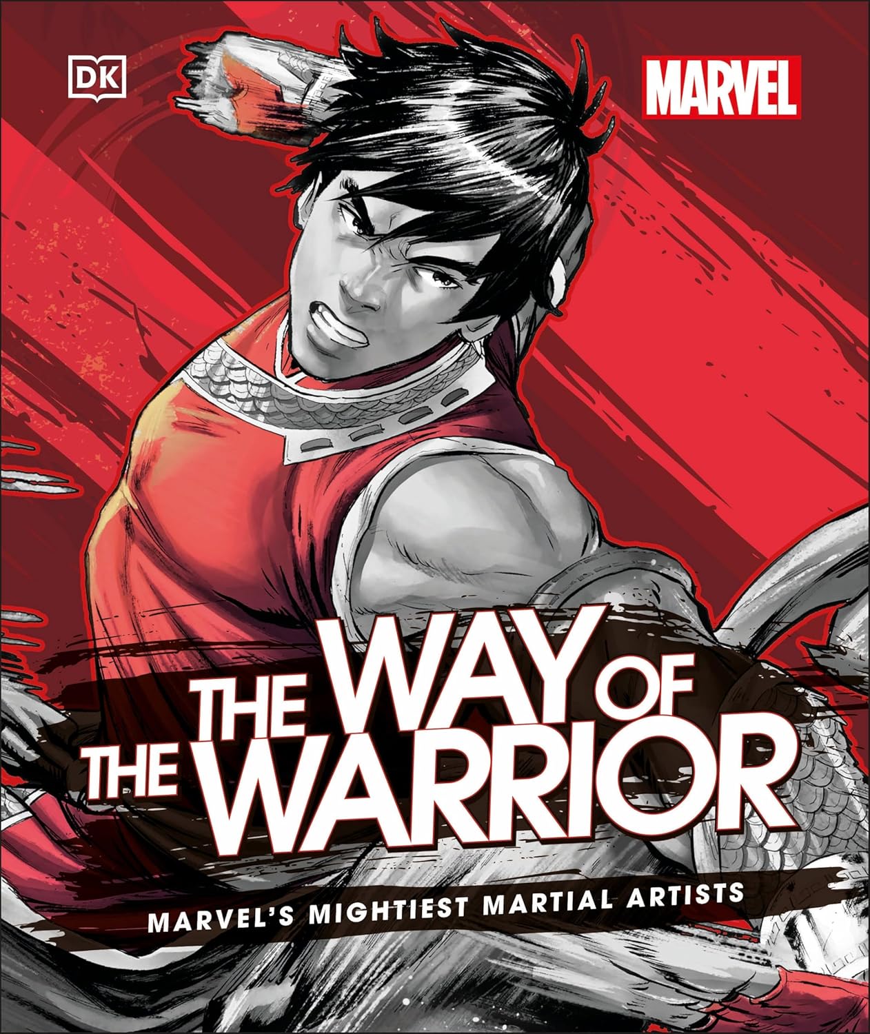 Book cover of 'The Way of the Warrior' featuring a Marvel character on a red background.