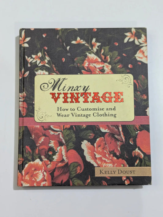 Book titled 'Minx Vintage' with floral design on a white background