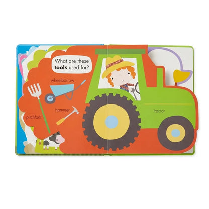 My Awesome Farm Book Animal-Shaped Pages Farm Animals Board Book for Toddlers