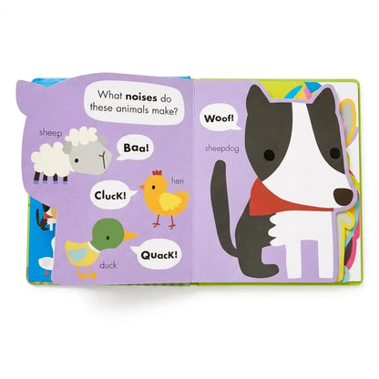 My Awesome Farm Book Animal-Shaped Pages Farm Animals Board Book for Toddlers