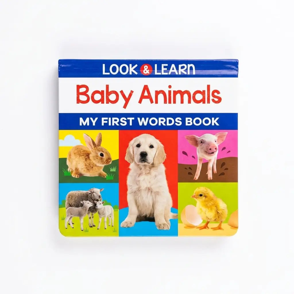 Look and Learn: Baby Animals My First Words Book