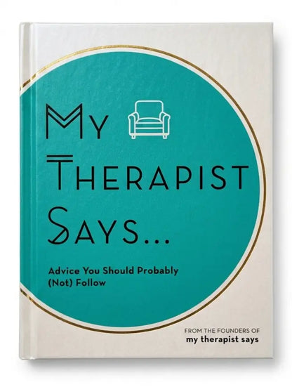 Book titled 'My Therapist Says.