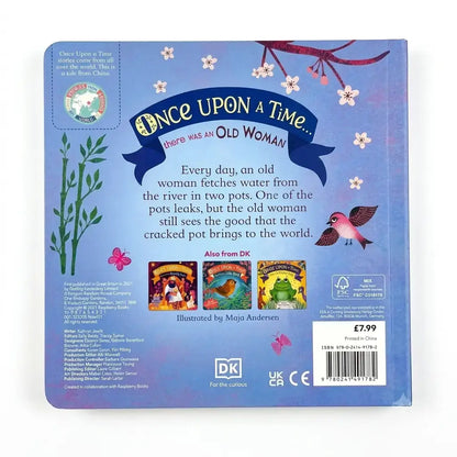 The back cover of the children's book 'Once Upon a Time.