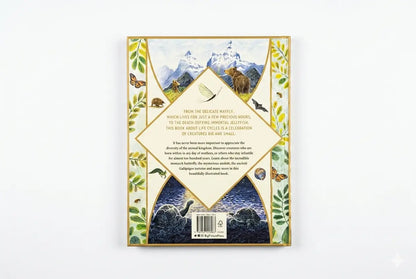 Book cover with nature-themed design on a white background