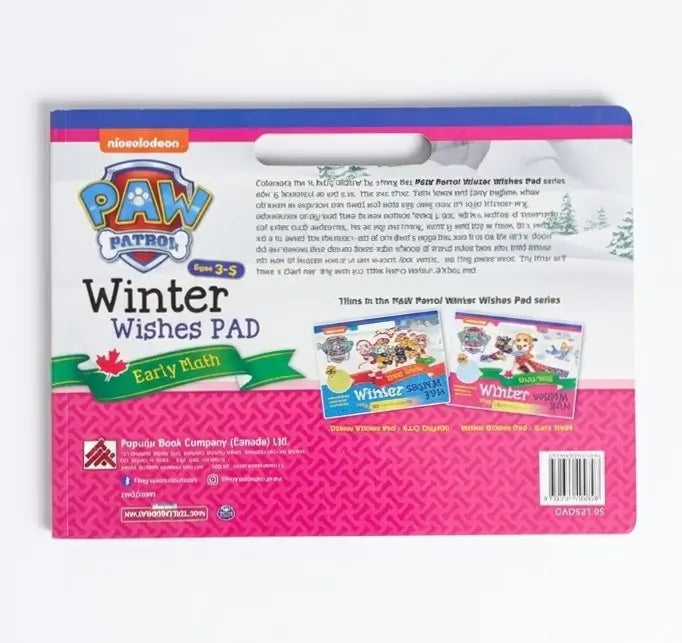 PAW Patrol Winter Wishes Activity Pad | Early Math Pad with Stickers | Age 3–5