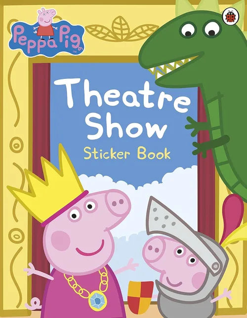 Sticker book cover featuring Peppa Pig and a dragon with 'Peppa Pig' branding.